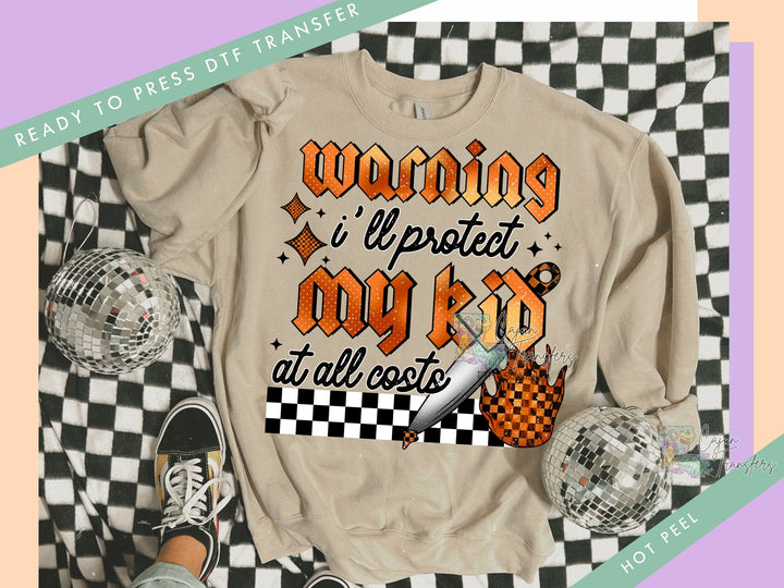 a t - shirt that says warning i'm upset my kid at all odds