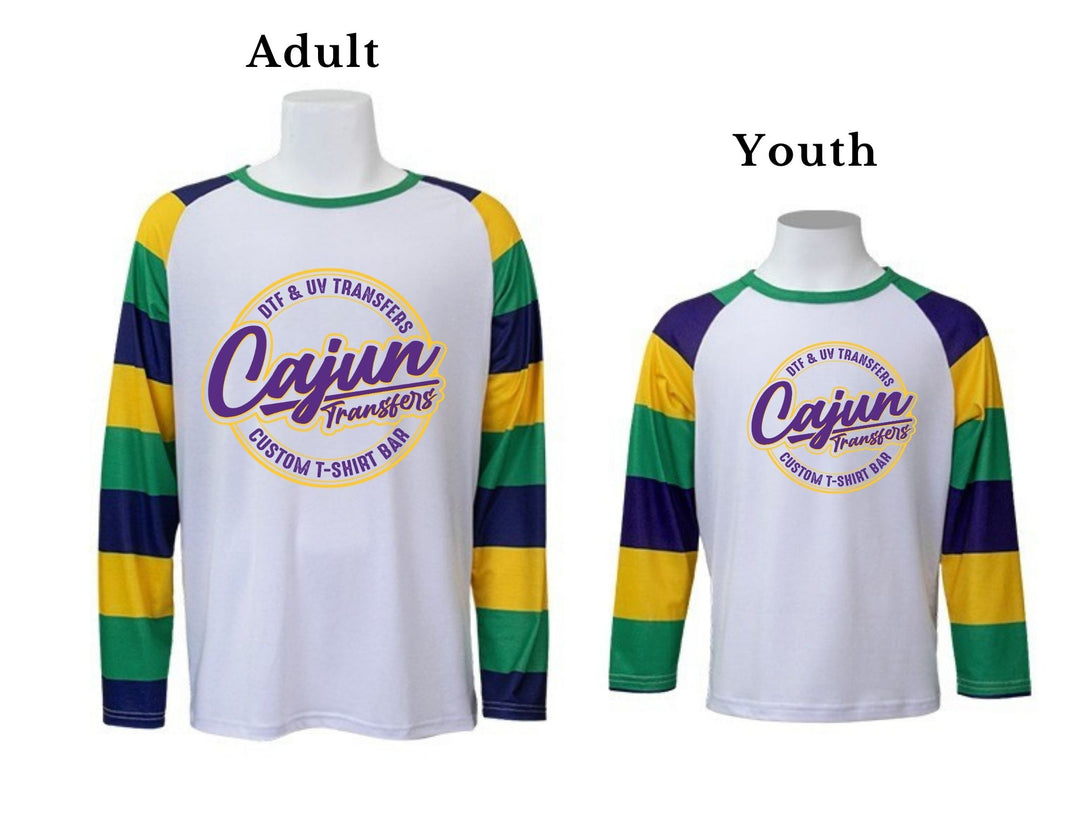 Mardi Gras Sleeve Polyester Shirt