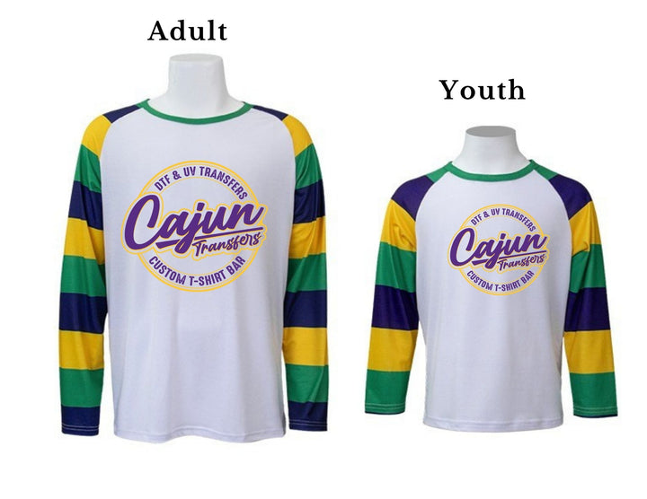 Mardi Gras Sleeve Polyester Shirt