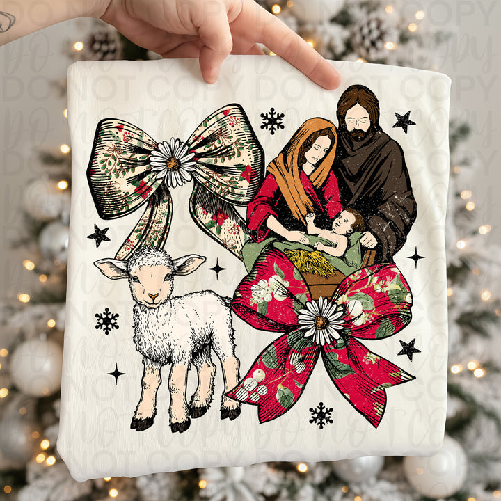 Nativity & Bow Collage