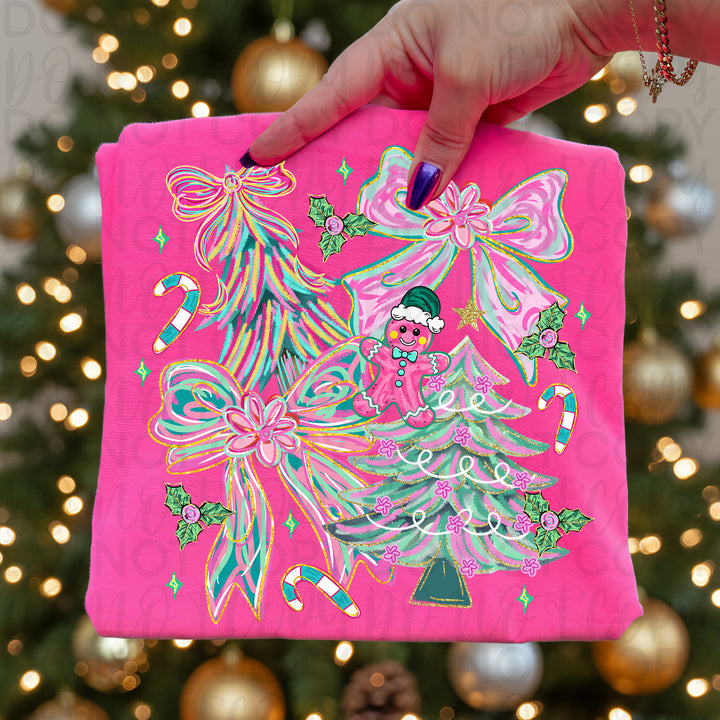 Christmas Tree Bow Collage