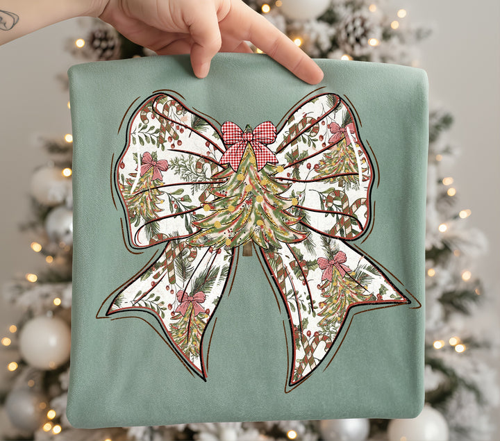 Christmas Tree Bow Plaid