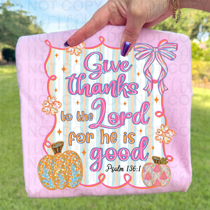 Give Thanks to the Lord