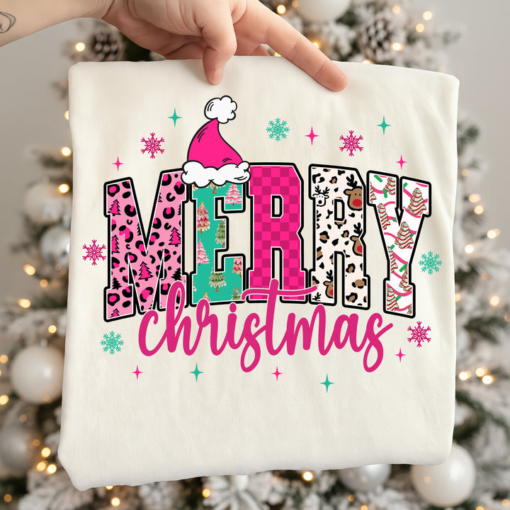 Merry Christmas Pink Pattern