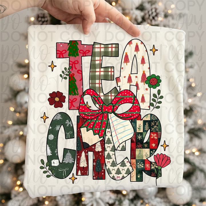 Christmas Teacher Plaid