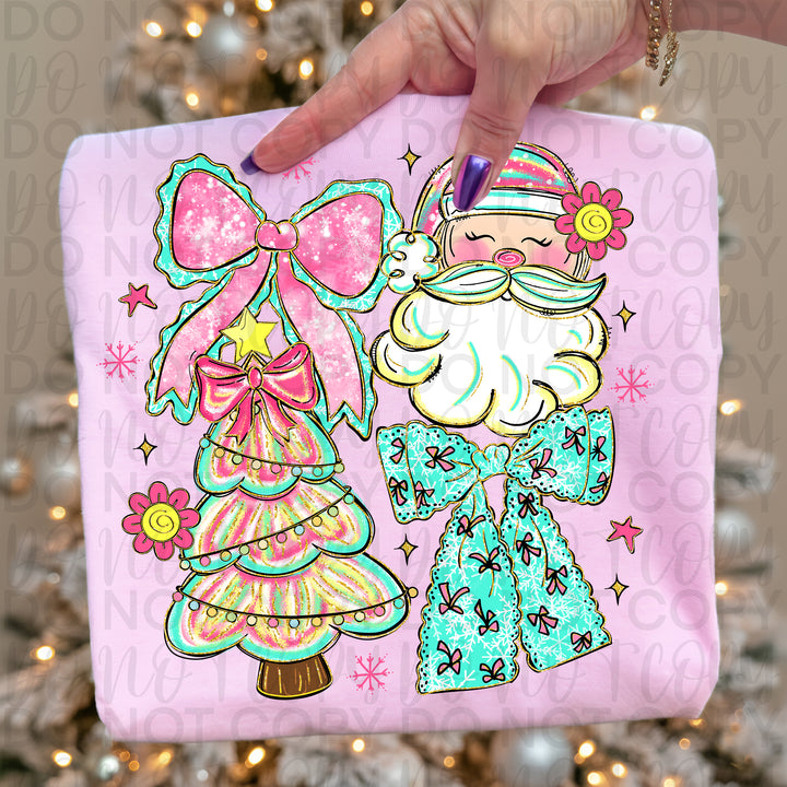 Santa & Bow Collage