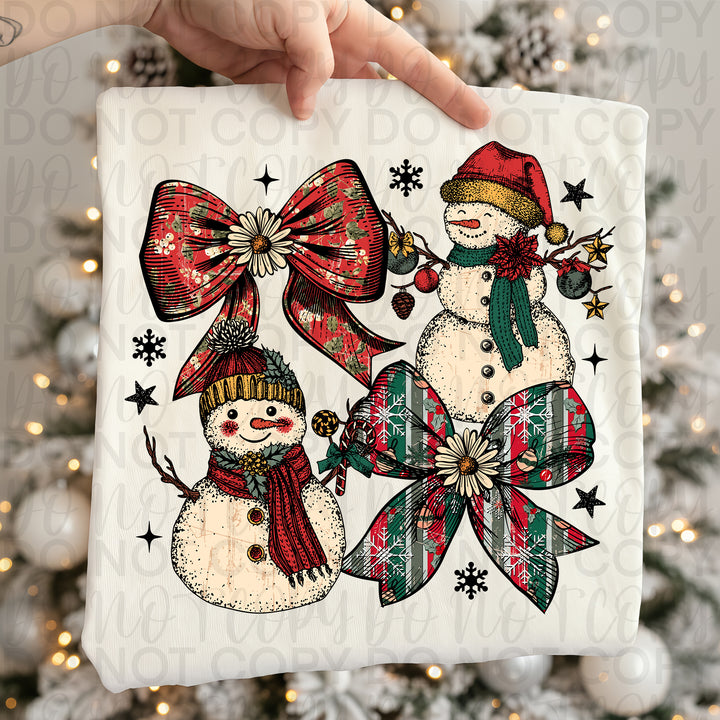Snowman & Bow Collage