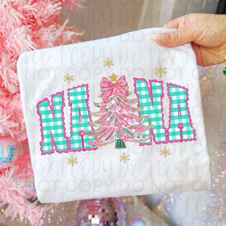 Faux Lace Christmas Nana