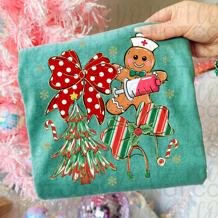 Nurse & Gingerbread Man Collage