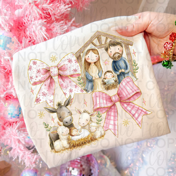 Nativity & Bows Collage