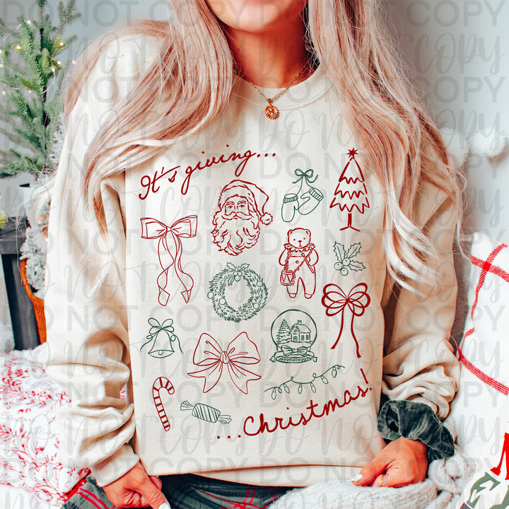It's Giving Christmas- Red & Green