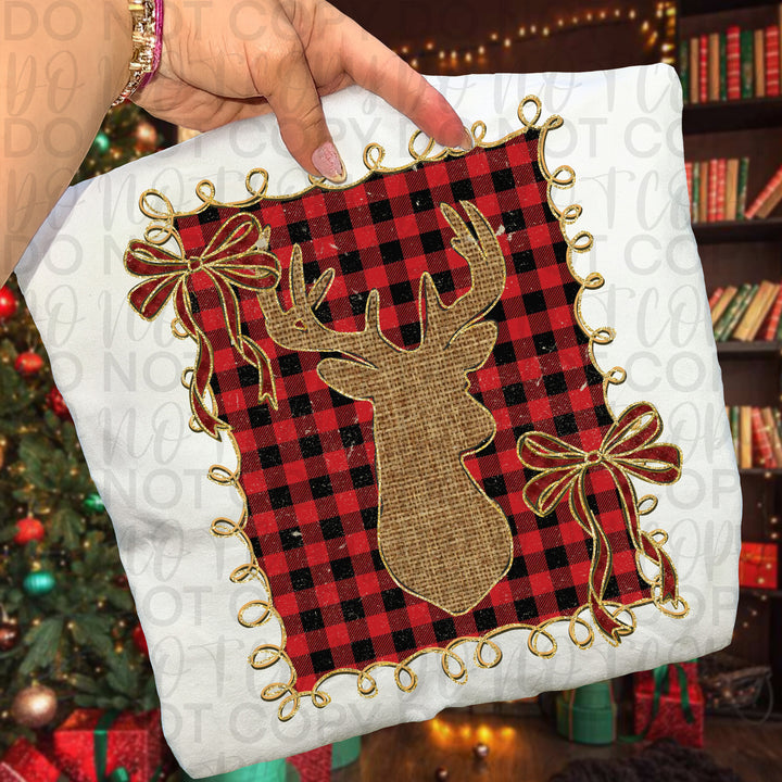 Plaid Christmas Reindeer
