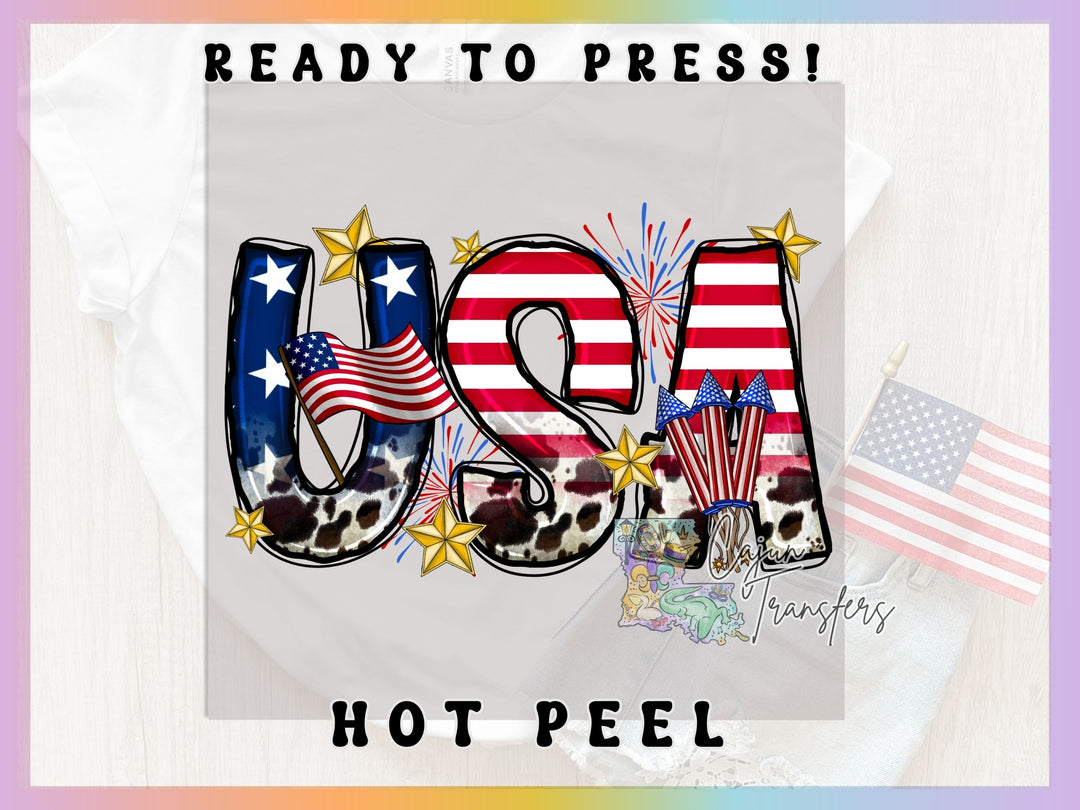 a t - shirt with the word usa written in it