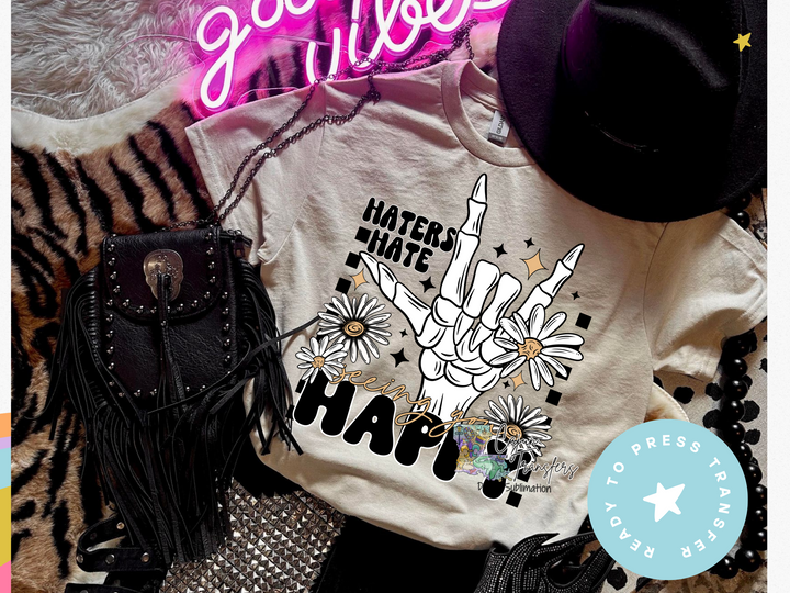 a white shirt that says haters hate hate hate hate hate hate hate hate hate