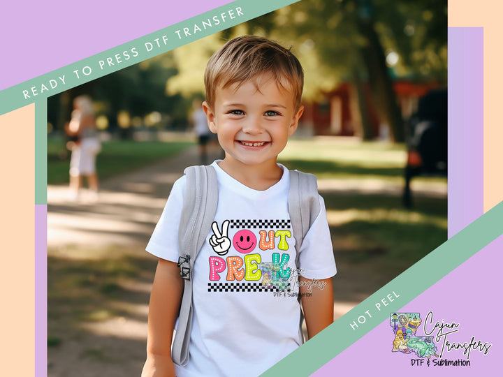 a young boy wearing a backpack and smiling