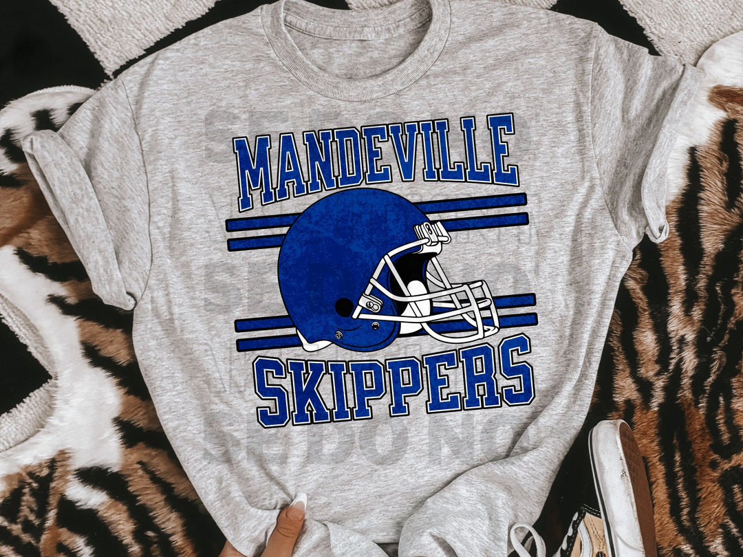 a t - shirt with a football helmet on it