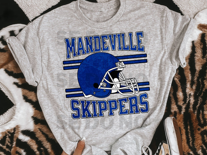 a t - shirt with a football helmet on it