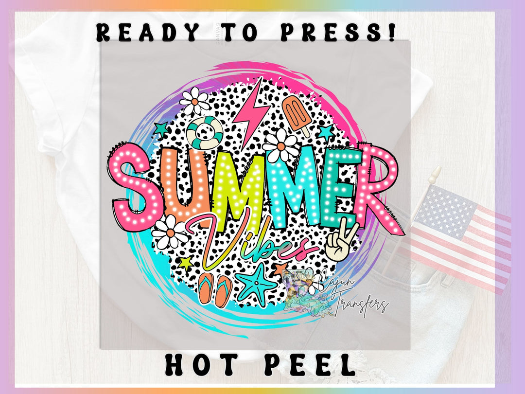 a poster with the words summer written in a circle