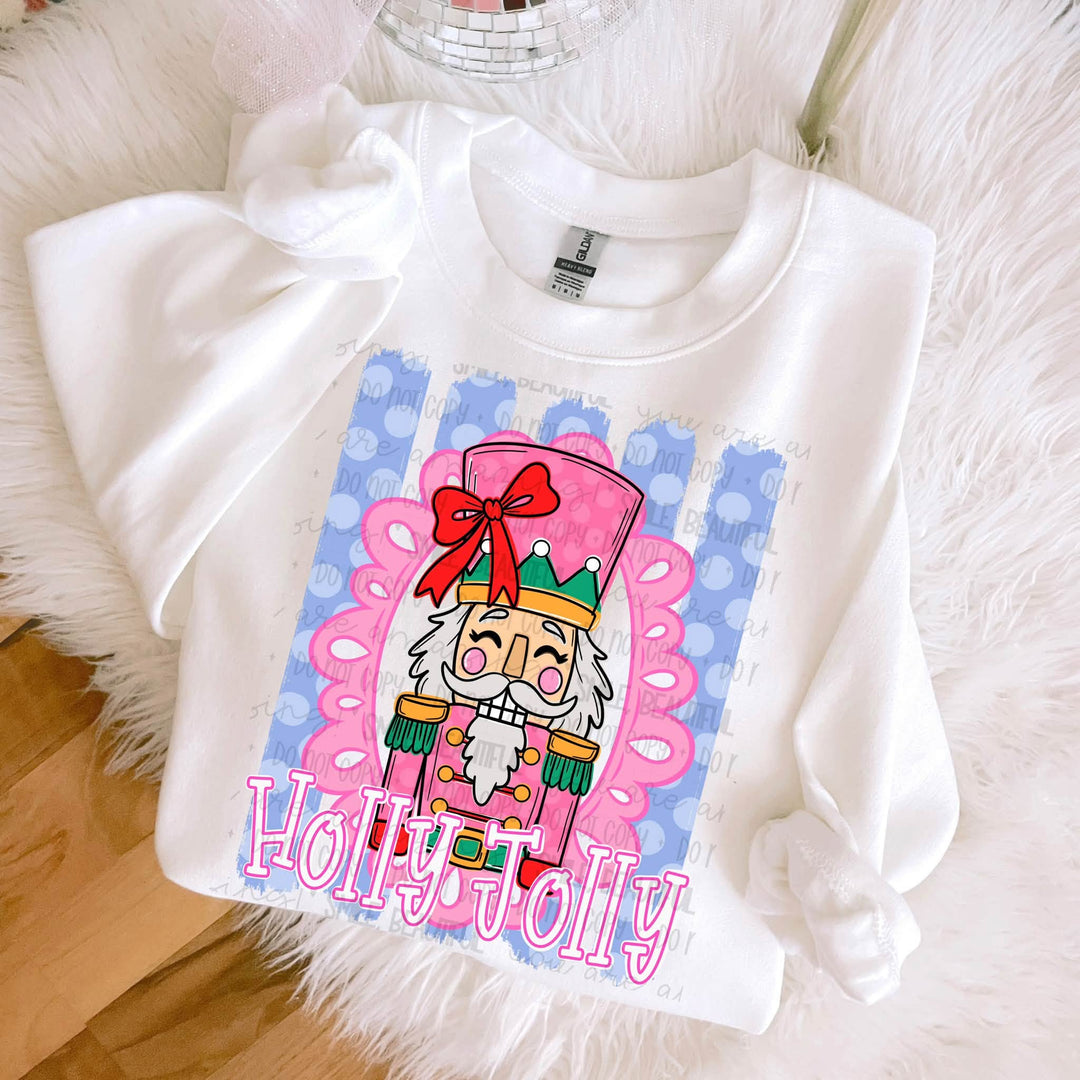 Holly Jolly Nutcracker - Blue
