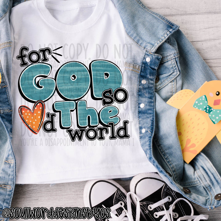 For God so Loved the World Blue