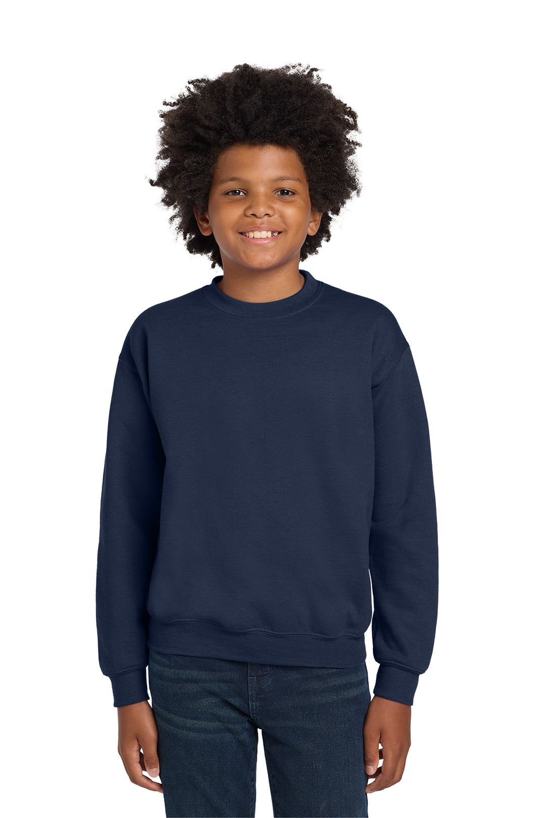 Gildan Youth Crewneck Sweatshirt - Navy