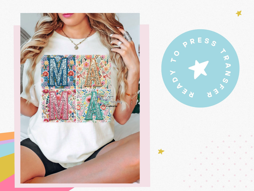 a woman wearing a t - shirt with letters on it