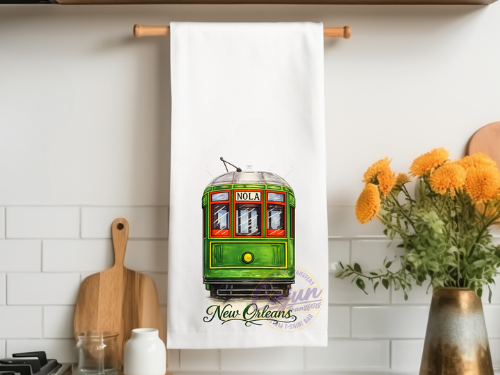 NOLA Street Car Hand Towel
