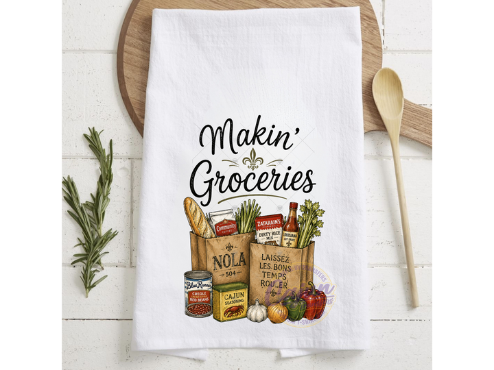 Makin' Groceries Hand Towel