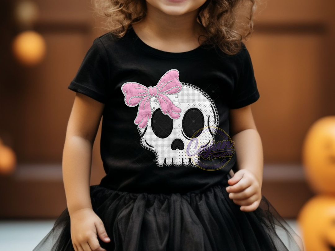 Faux Stitch Skull - Girl