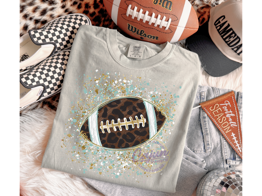 Cheetah Print Football