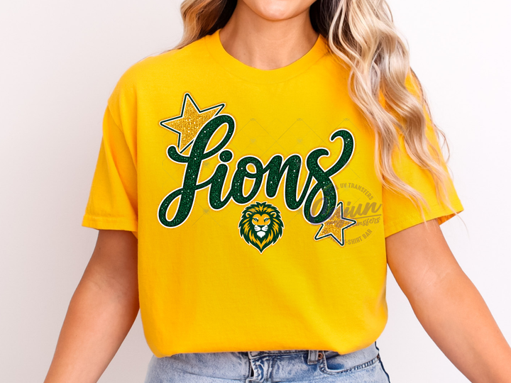 Lions Faux Glitter