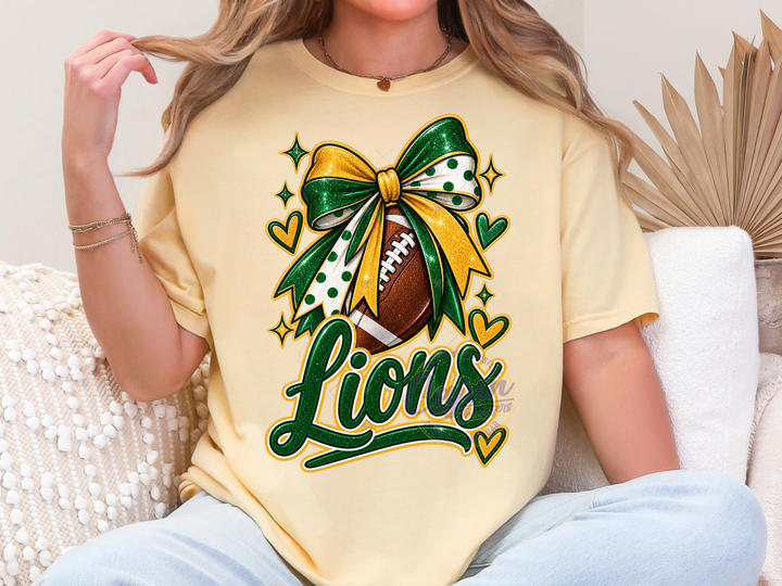 Lions Football Bow