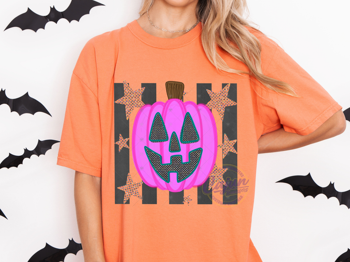 Striped Pumpkin - Purple
