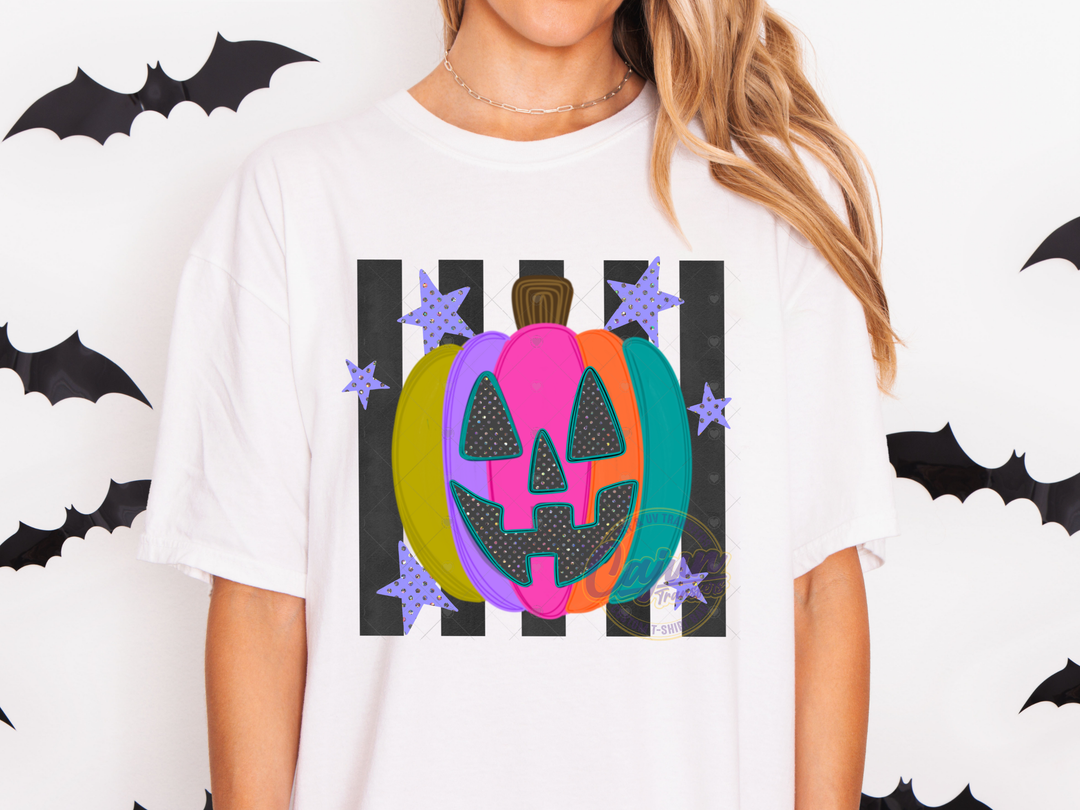 Striped Pumpkin - Colorful
