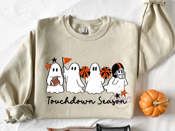 Football Ghost - Orange & Black