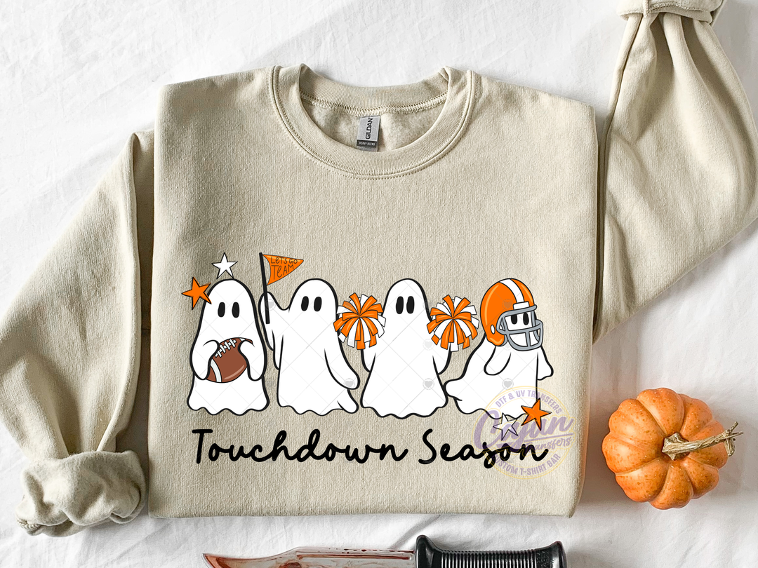 Football Ghost - Orange & White