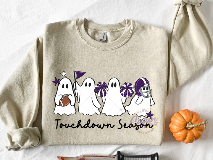 Football Ghost - Purple & White
