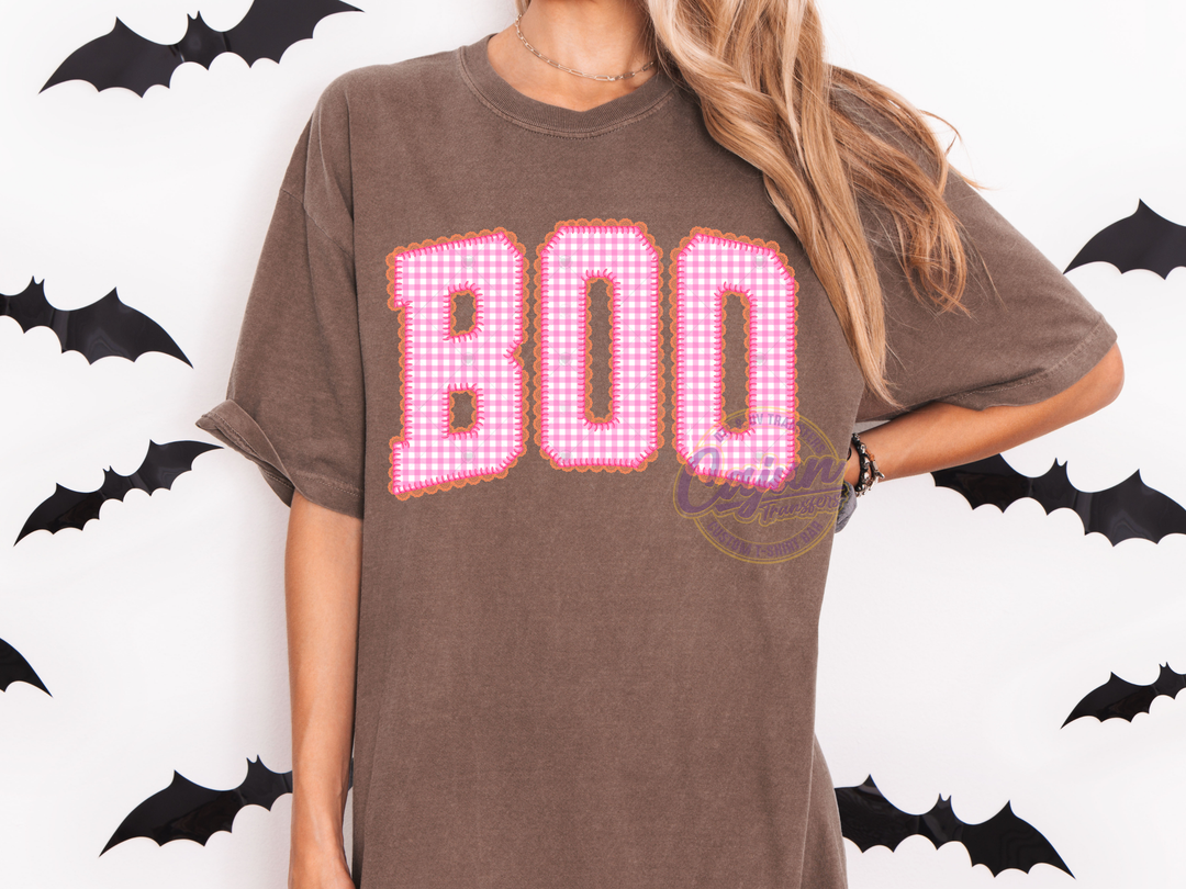 Boo Gingham Pink
