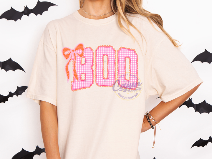 Boo Gingham Pink w/ Bow