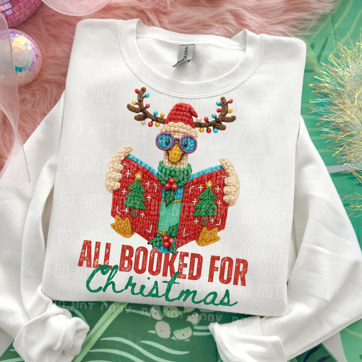 All Booked for Christmas Faux Yarn
