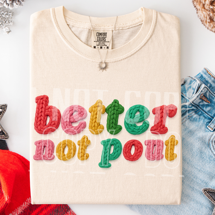 Better not Pout Faux Yarn