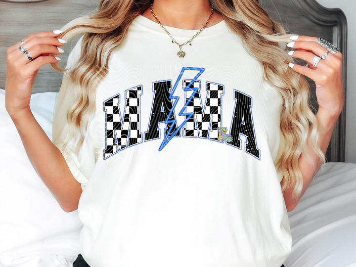 Mama Blue Checkered
