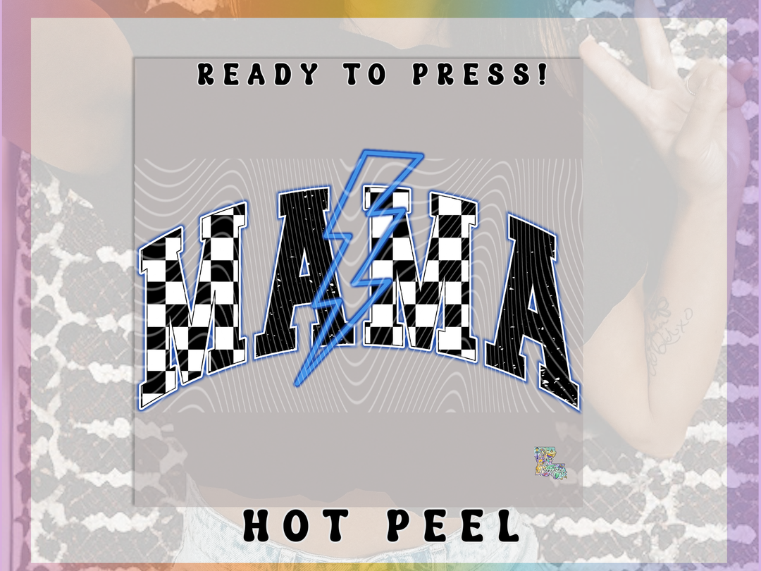 Mama Blue Checkered