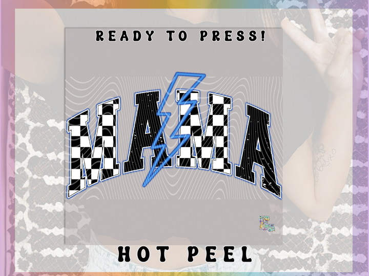 Mama Blue Checkered