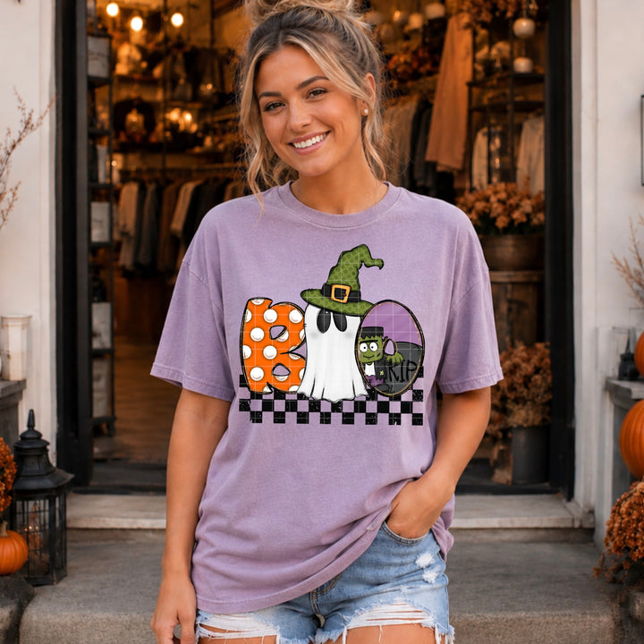 Boo Checkered
