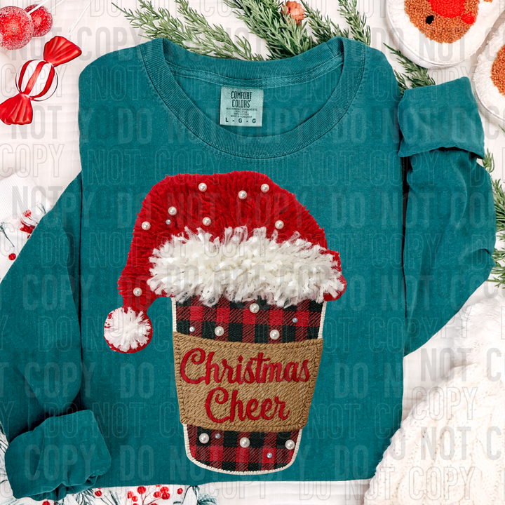 Christmas Cheer Coffee Faux Yarn