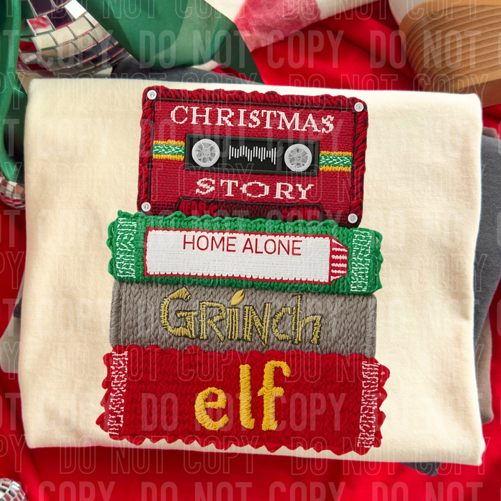 Christmas VHS Faux Yarn