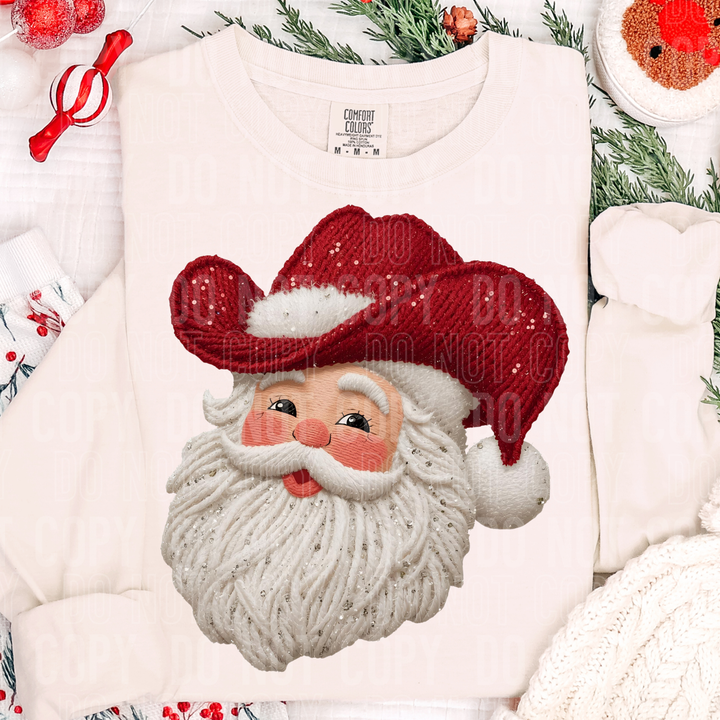 Santa Cowboy Faux Yarn