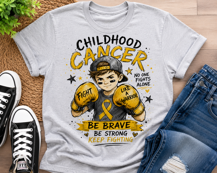 Childhood Cancer Boxing Boy