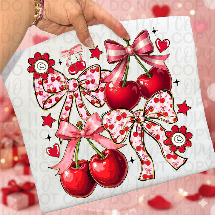 Cherry & Bow Collage